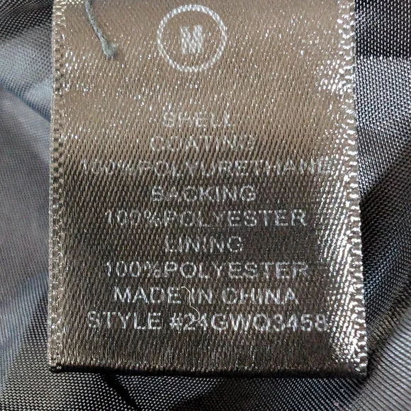 Fashion Nova Two-Tone Faux Leather Moto Jacket Medium Cropped Y2K Streetwear Z - Picture 4 of 10